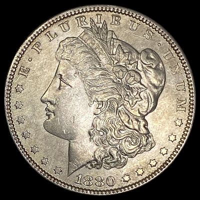 1880 Morgan Silver Dollar CLOSELY UNCIRCULATED