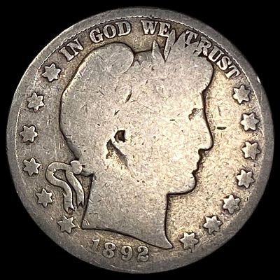 1892-S Silver Barber Half Dollar NICELY CIRCULATED