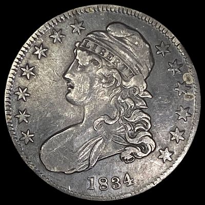 1834 Silver Capped Bust Half Dollar HIGH GRADE