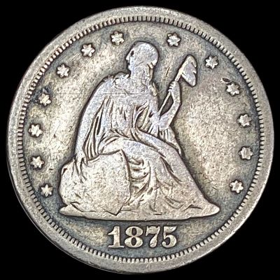 1875-S Silver Twenty Cents NICELY CIRCULATED