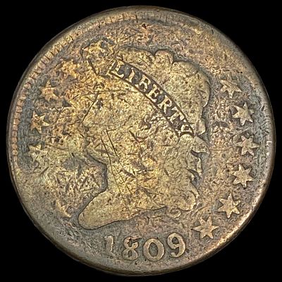 1809 Classic Head Large Cent HIGH GRADE