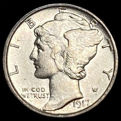 1917-S Silver Mercury Dime UNCIRCULATED