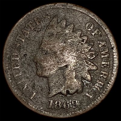 1869 Indian Head Cent NICELY CIRCULATED