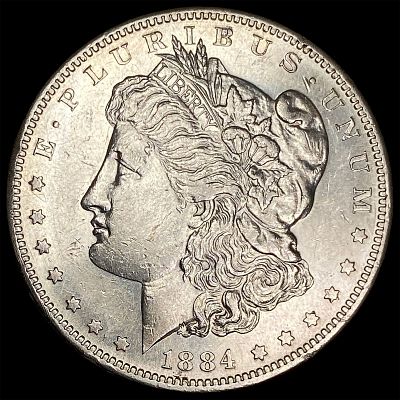 1884-S Silver Morgan Dollar CHOICE AU