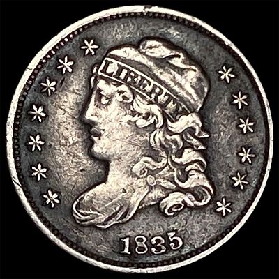 1835 Capped Bust Half Dime ABOUT UNCIRCULATED