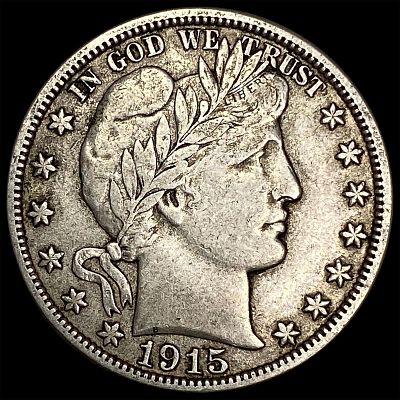1915-S Silver Barber Half Dollar NEARLY UNCIRCULATED