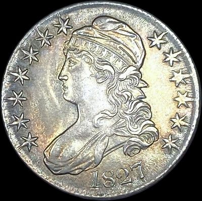 1827 Capped Bust Half Dollar CLOSELY UNCIRCULATED
