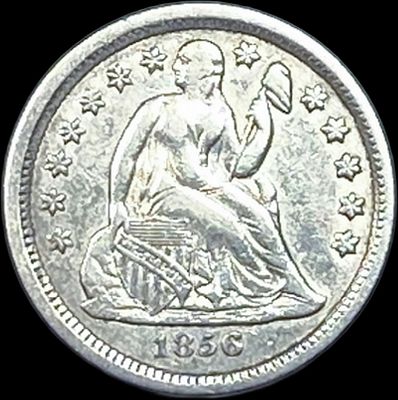 1856 Seated Liberty Dime NEARLY UNCIRCULATED