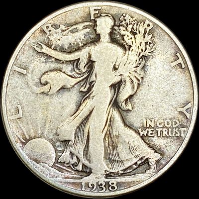 1938-D Silver Walking Liberty Half Dollar NICELY CIRCULATED. 1938-D Silver Walking Liberty Half 