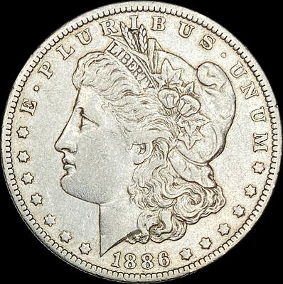 1886-O Silver Morgan Dollar NEARLY UNCIRCULATED. 1886-O Silver Morgan Dollar NEARLY UNCIRCULATED