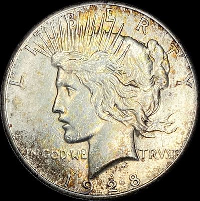 1928 Silver Peace Dollar CLOSELY UNCIRCULATED