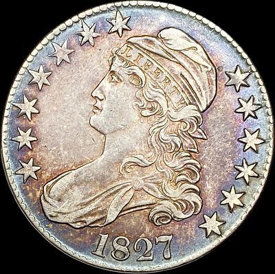 1827 Capped Bust Half Dollar CLOSELY UNCIRCULATED. 1827 Capped Bust Half Dollar CLOSELY UNCIRCULATED