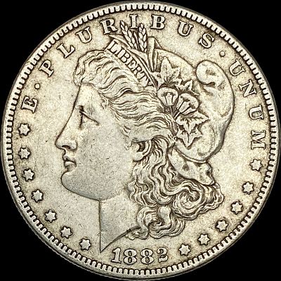 1882 Silver Morgan Dollar NEARLY UNCIRCULATED