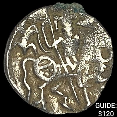 700-1000 AD India Rajput Silver Jital NEARLY UNCIRCULATED