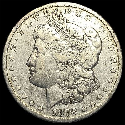 1878-CC Silver Morgan Dollar ABOUT UNCIRCULATED