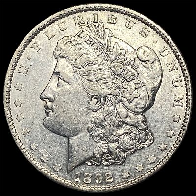 1892 Silver Morgan Dollar CLOSELY UNCIRCULATED