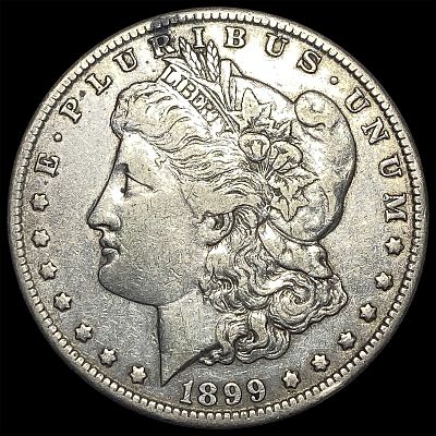 1899-O Silver Morgan Dollar ABOUT UNCIRCULATED