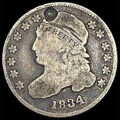 1834 Capped Bust Silver Half Dollar NICELY CIRCULATED