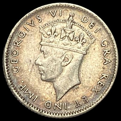 1944 Canada Newfoundland Silver 10 Cents