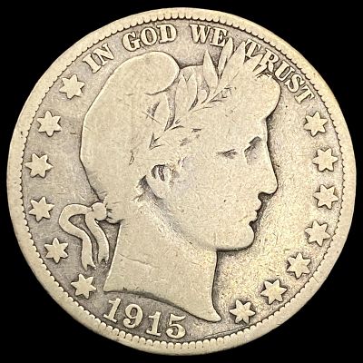 1915 Silver Barber Half Dollar NICELY CIRCULATED. 1915 Silver Barber Half Dollar NICELY CIRCULATED