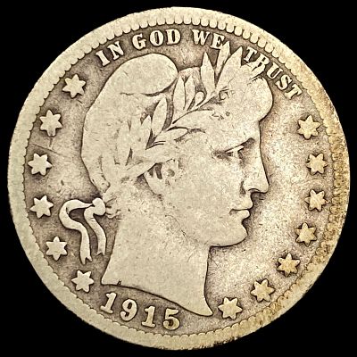 1915-S Silver Barber Quarter NICELY CIRCULATED. 1915-S Silver Barber Quarter NICELY CIRCULATED