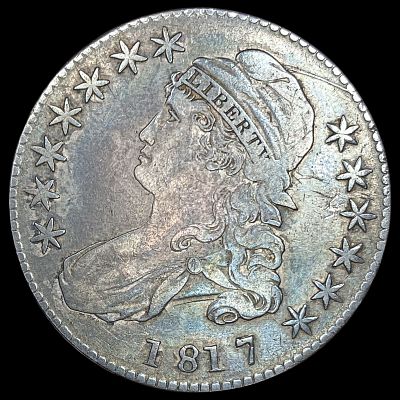 1817 Capped Bust Half Dollar NEARLY UNCIRCULATED. 1817 Capped Bust Half Dollar NEARLY UNCIRCULATED