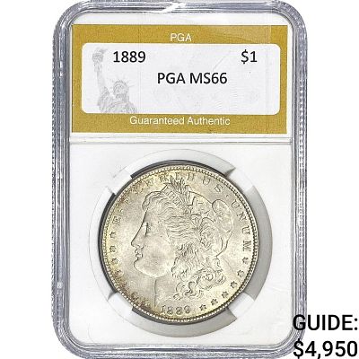 1889 Morgan Silver Dollar PGA MS66