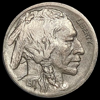 1917-D Buffalo Nickel GEM BU