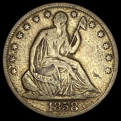 1858-O Seated Liberty Half Dollar LIGHTLY CIRCULATED. 1858-O Seated Liberty Half Dollar LIGHTLY 