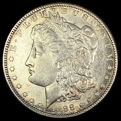 1888-S Silver Morgan Dollar CHOICE AU