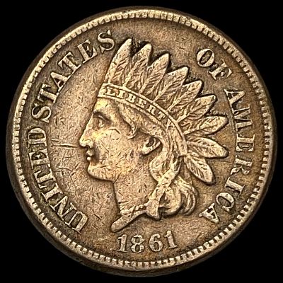 1861 Indian Head Cent LIGHTLY CIRCULATED