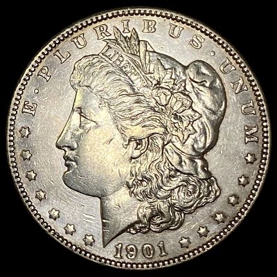 1901 Morgan Silver Dollar CLOSELY UNCIRCULATED. 1901 Morgan Silver Dollar CLOSELY UNCIRCULATED