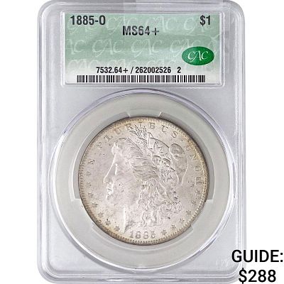 1885-O Morgan Silver Dollar CAC MS64+