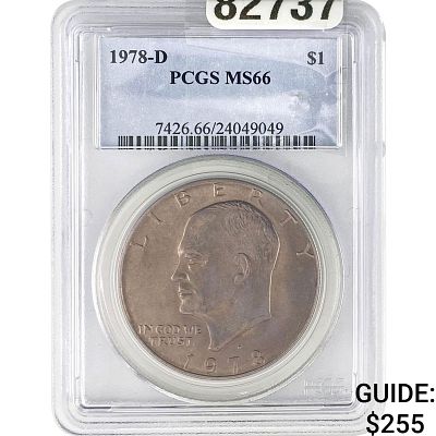 1978-D Eisenhower Dollar PCGS MS66