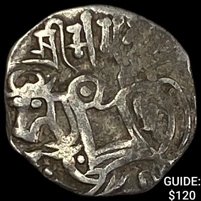 India Rajput 700-1000 Silver Jital NEARLY UNCIRCULATED