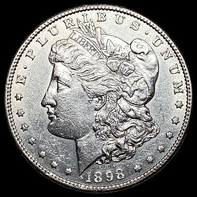 1898-S Morgan Silver Dollar CLOSELY UNCIRCULATED. 1898-S Morgan Silver Dollar CLOSELY UNCIRCULATED