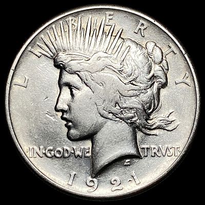 1921 Silver Peace Dollar NEARLY UNCIRCULATED