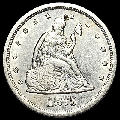 1875-S Silver Twenty Cents CHOICE AU
