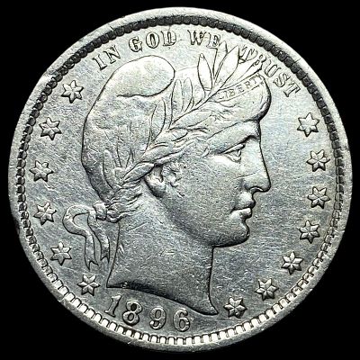 1896-O Barber Quarter NEARLY UNCIRCULATED