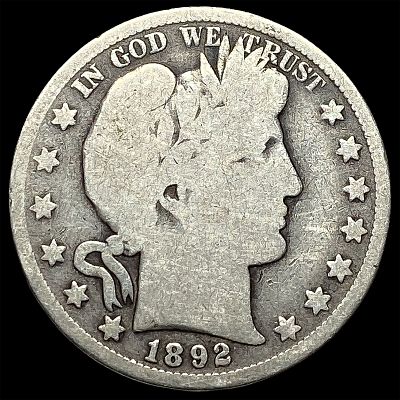 1892 Silver Barber Half Dollar NICELY CIRCULATED
