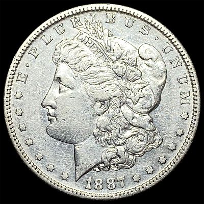 1887-S Silver Morgan Dollar CLOSELY UNCIRCULATED