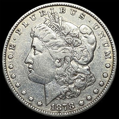 1878 Silver Morgan Dollar NEARLY UNCIRCULATED