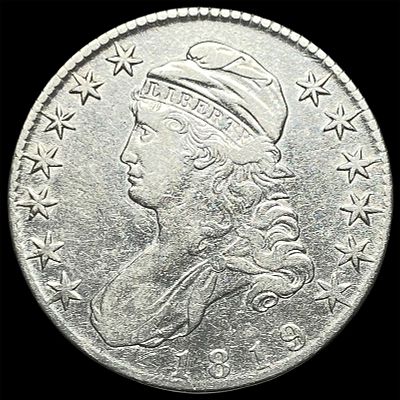 1819 Capped Bust Half Dollar ABOUT UNCIRCULATED