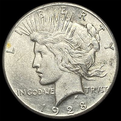 1928 Silver Peace Dollar CLOSELY UNCIRCULATED
