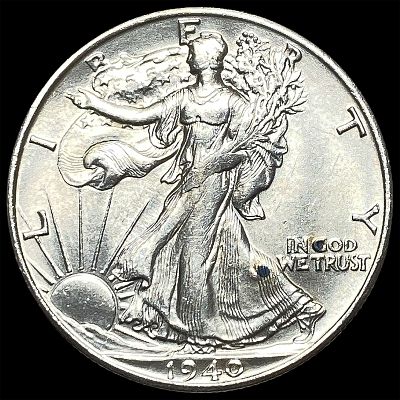 1940-S Silver Walking Liberty Half Dollar UNCIRCULATED