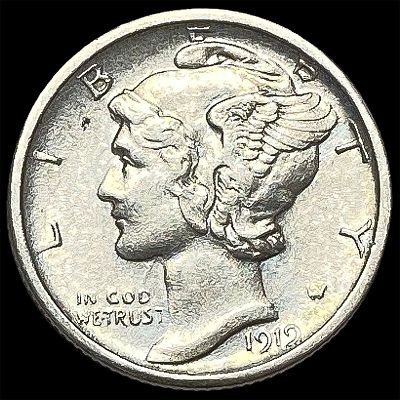 1919-D Silver Mercury Dime CHOICE AU
