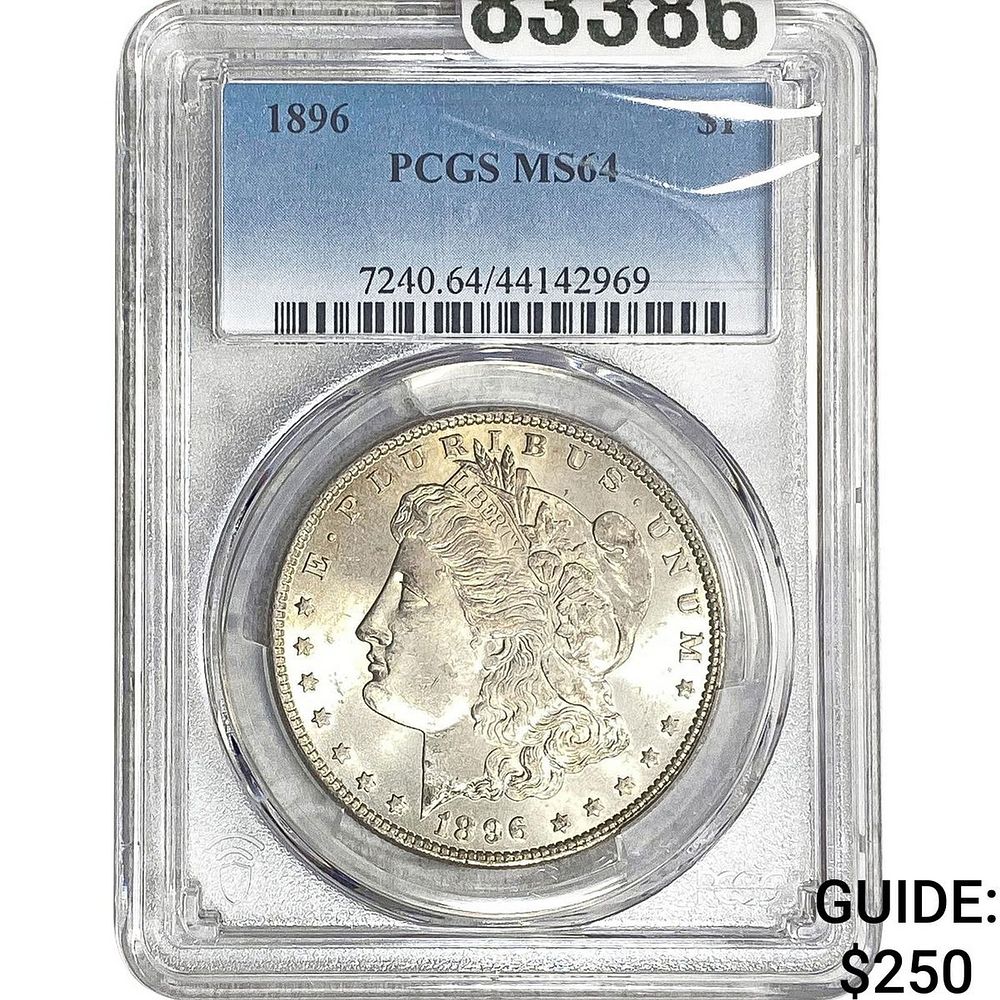 1896 Morgan Silver Dollar PCGS MS64