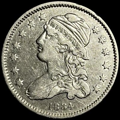 1834 Capped Bust Quarter ABOUT UNCIRCULATED