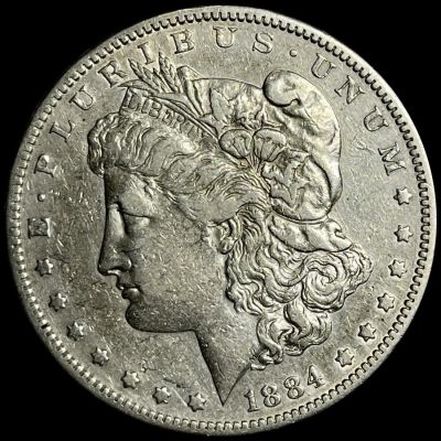 1884-S Morgan Silver Dollar NEARLY UNCIRCULATED