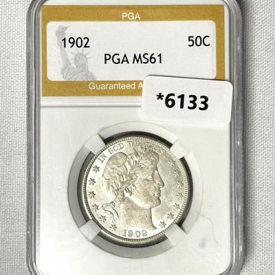 1902 Barber Half Dollar PGA-MS61